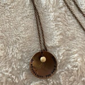 In My Weakness You Are Strong necklace